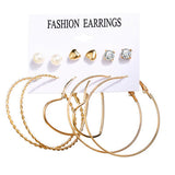 Fashion Multiple Tassel Hoop Dangle Earrings Set GATTARA