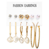 Fashion Multiple Tassel Hoop Dangle Earrings Set GATTARA