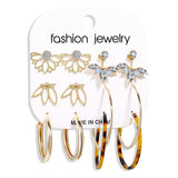 Fashion Multiple Tassel Hoop Dangle Earrings Set GATTARA