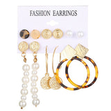 Fashion Multiple Tassel Hoop Dangle Earrings Set GATTARA