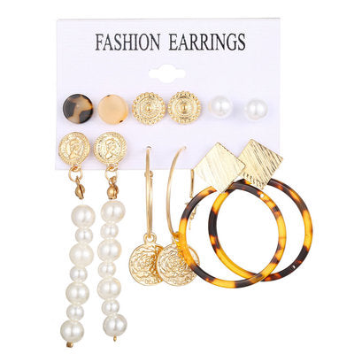 Fashion Multiple Tassel Hoop Dangle Earrings Set GATTARA