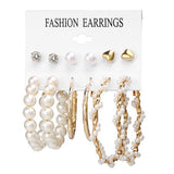 Fashion Multiple Tassel Hoop Dangle Earrings Set GATTARA