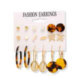 Fashion Multiple Tassel Hoop Dangle Earrings Set GATTARA