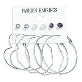 Fashion Multiple Tassel Hoop Dangle Earrings Set GATTARA