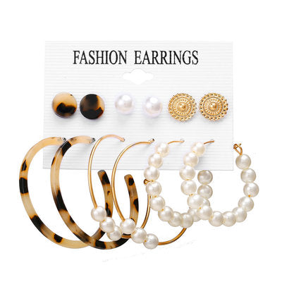 Fashion Multiple Tassel Hoop Dangle Earrings Set GATTARA