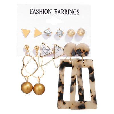 Fashion Multiple Tassel Hoop Dangle Earrings Set GATTARA