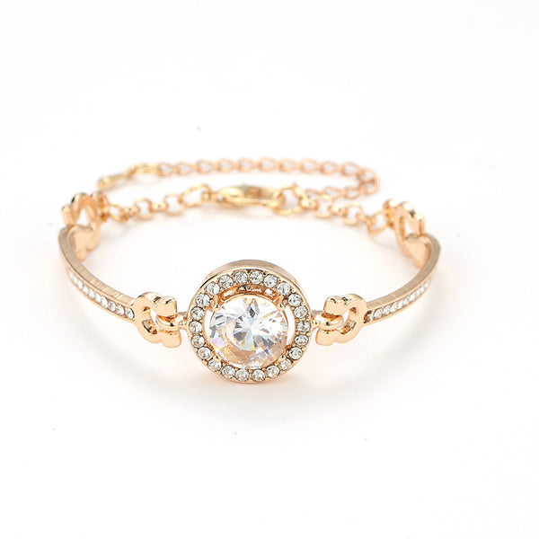 Trendy Big Sparling Rhinestone | Wide Crystal Cuff Bracelet | GATTARA