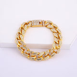 Hot Selling Ice Out Cuban Finished Crystal Bracelet GATTARA