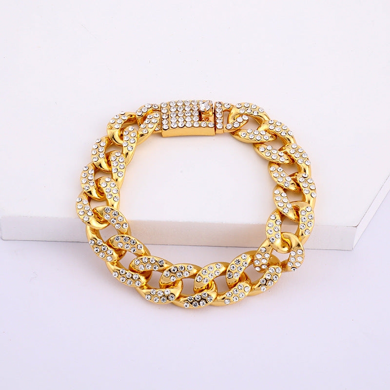 Hot Selling Ice Out Cuban Finished Crystal Bracelet GATTARA