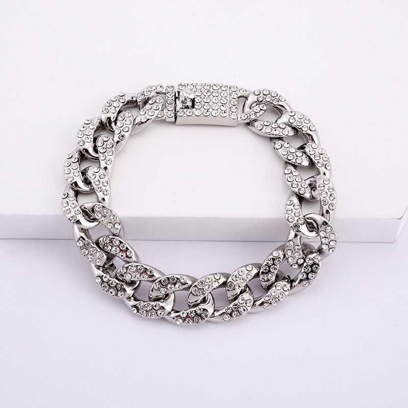 Hot Selling Ice Out Cuban Finished Crystal Bracelet GATTARA