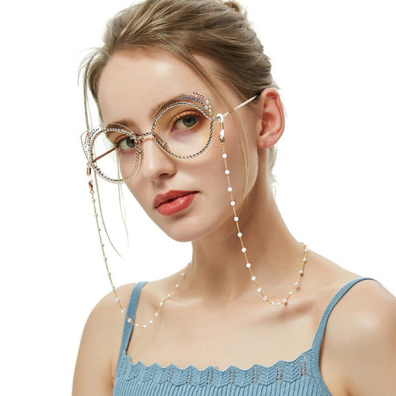 Stylish Elegant Pearl Sunglasses Chain GATTARA
