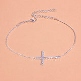 Trend Style Sparkling Cross Anklet with Crystal GATTARA