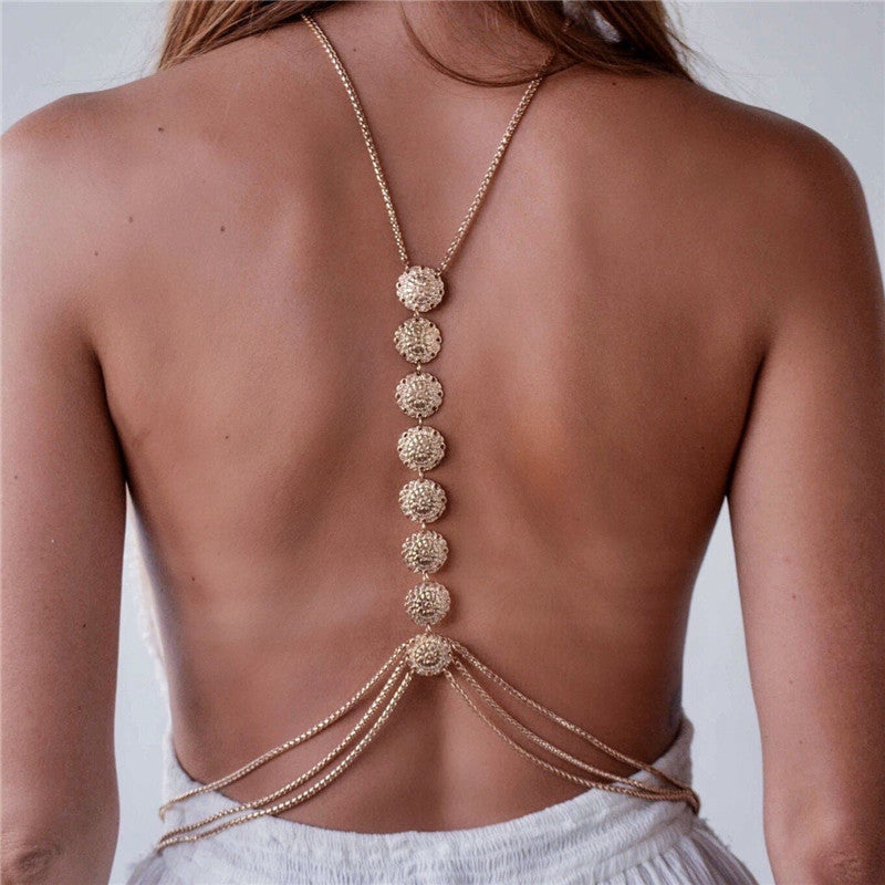 Retro Women Sexy Body Chain Harness Nude Jewelry GATTARA
