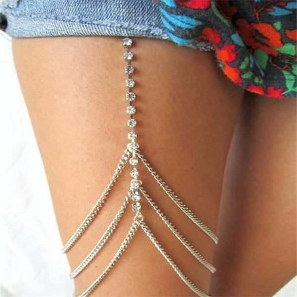 Personalized Filled Crystal Body Chain Jewelry GATTARA