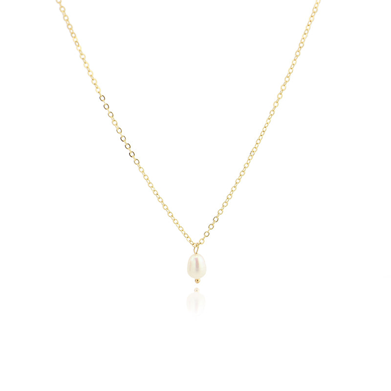 Freshwater Pearl Necklace Choker | Simple Gold Necklace | GATTARA