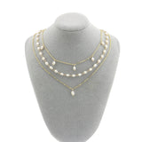 Pearl Choker Necklace | Multilayer Pearls Necklace | GATTARA