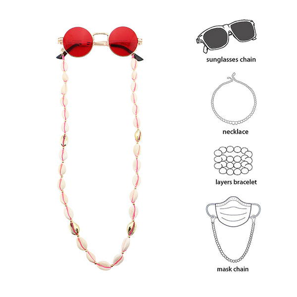 Sunglasses Shell Chain | Golden Chain Mask | GATTARA