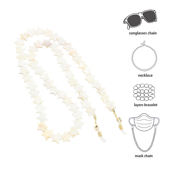 Star Gold Chain Face Mask | Eyeglass Holder Strap | GATTARA