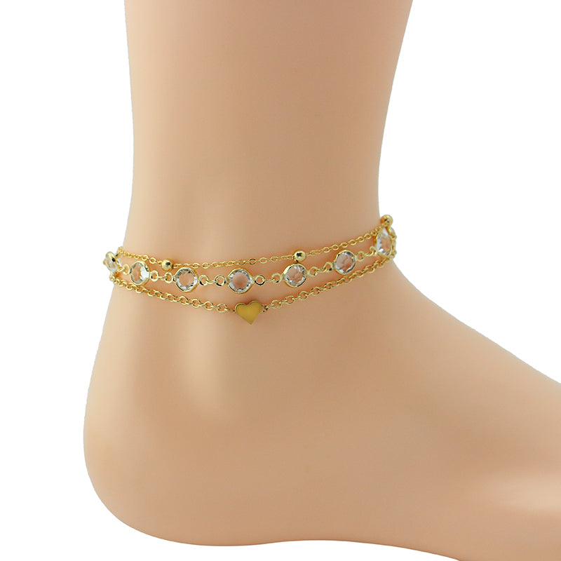 Trend Style Minimalist Tiny Heart Anklets GATTARA