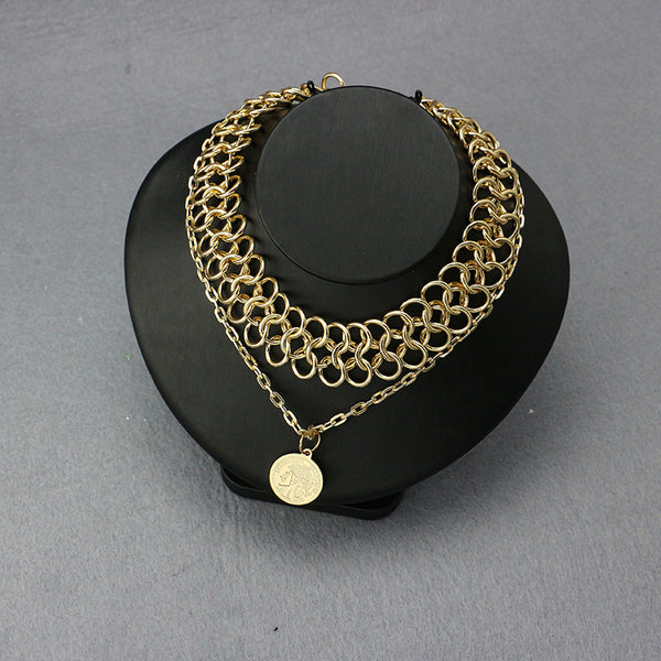 Fashion Simple Circle Link Chain Necklace GATTARA