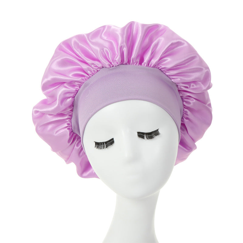 New Fashion Wide-brimmed Satin Night Cap GATTARA