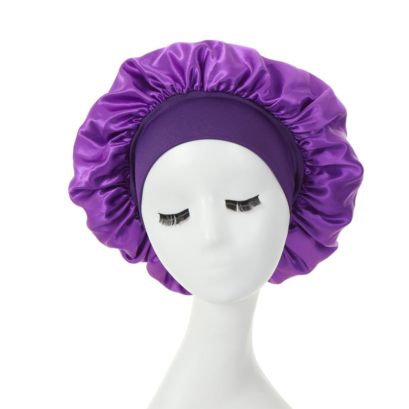 New Fashion Wide-brimmed Satin Night Cap GATTARA