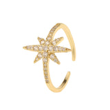 Fashion Women Creative Star Sign Rings GATTARA