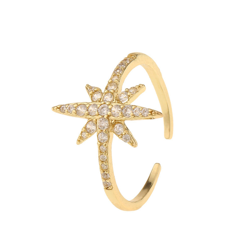 Fashion Women Creative Star Sign Rings GATTARA