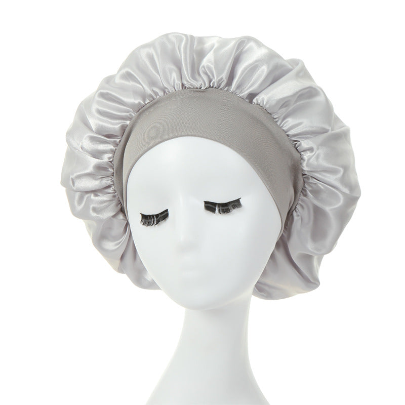 New Fashion Wide-brimmed Satin Night Cap GATTARA