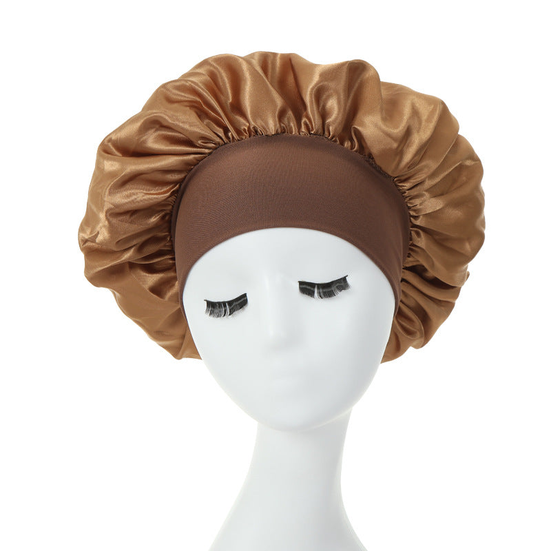 New Fashion Wide-brimmed Satin Night Cap GATTARA