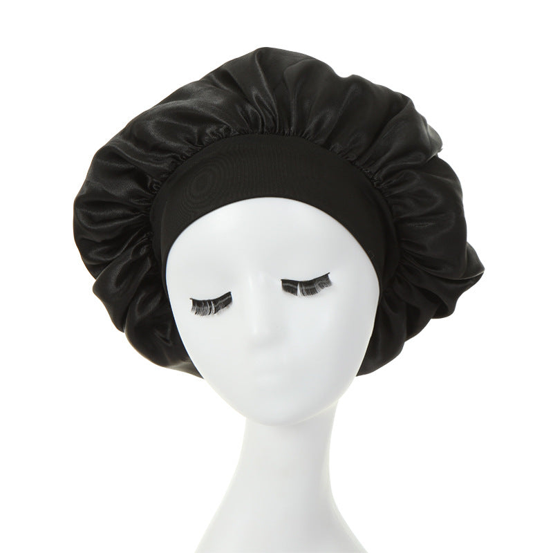 New Fashion Wide-brimmed Satin Night Cap GATTARA