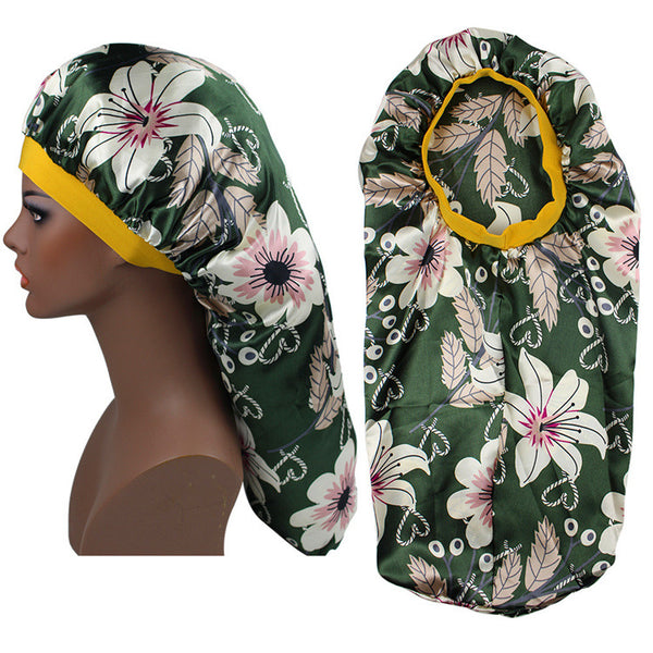 Unique Wide Elastic Band Flower Large Bonnet GATTARA