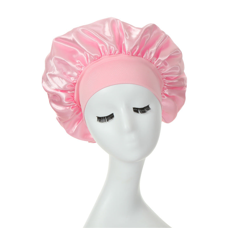 New Fashion Wide-brimmed Satin Night Cap GATTARA